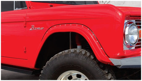 Bushwacker 66-77 Ford Bronco Cutout Style Flares 2pc - Black 20001-07