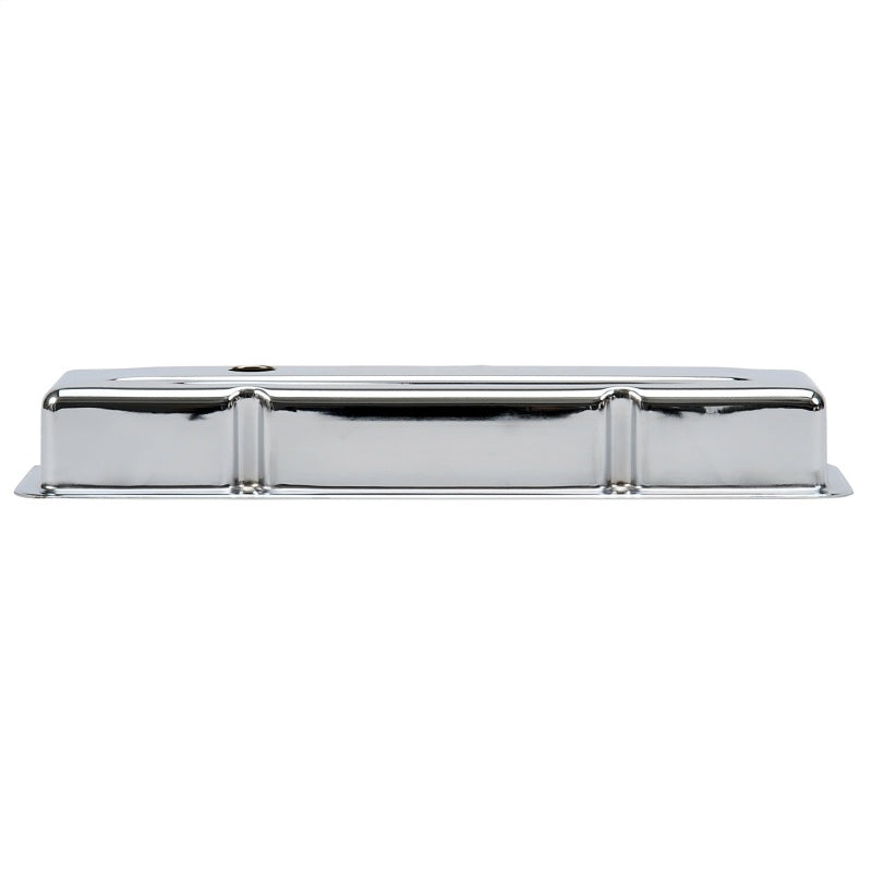 Edelbrock Valve Cover Signature Series Chevrolet 1959-1986 262-400 CI V8 Low Chrome 4449