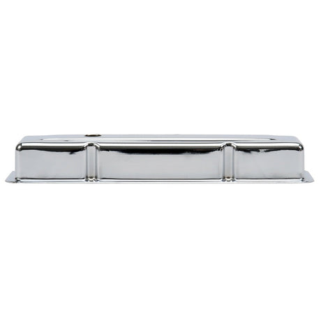 Edelbrock Valve Cover Signature Series Chevrolet 1959-1986 262-400 CI V8 Low Chrome 4449