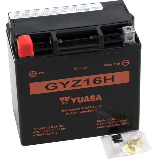 YUASA AGM Battery - GYZ16H YUAM716GH