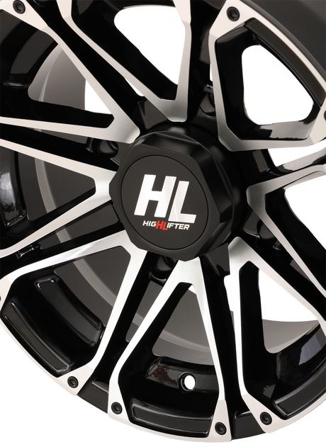 HIGH LIFTER Wheel - HL3 - Front/Rear - Gloss Black w/Machined - 14x7 - 4/110 - 4+3 (+10 mm) 14HL03-1110