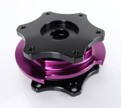 NRG Quick Release SFI SPEC 42.1 - Shiny Black Body / Shiny Purple Ring SRK-R200BK-PP