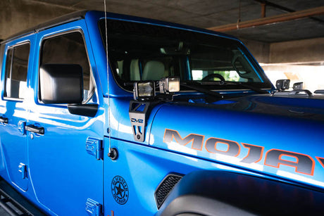 DV8 Offroad 20-22 Jeep JL 392/ Jeep JT Mojave Edition Dual Pod Light Mounts LBJL-06