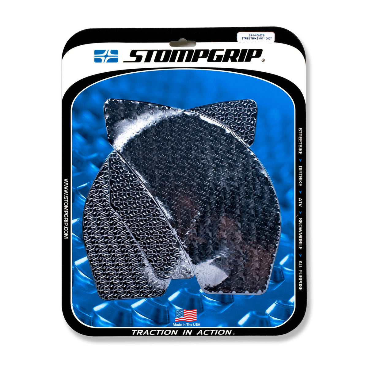 STOMPGRIP Tank Pad Kit Icon Black 55-14-0037B