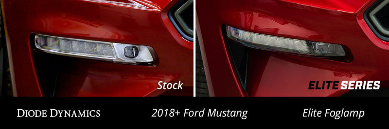 Diode Dynamics Elite Series Combination Fog Lamp for 18-21 Ford Mustang - Cool - White (Pair) DD5132