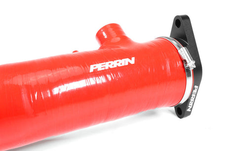 Perrin 2022+ Subaru WRX Red 3in Turbo Inlet Hose w/ Nozzle PSP-INT-425RD