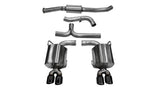 Corsa 11-13 Subaru Impreza Sedan STI 2.5L Turbo Manual Black Sport Cat-Back Exhaust 14863BLK