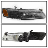 xTune 97-99 Toyota Camry 4pc OEM Style Headlights w/Corner Lights - Black (HD-JH-TCAM97-SET-BK) 9042836