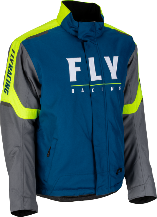 FLY RACING Outpost Jacket Blue/Hi-Vis Lg 470-4145L