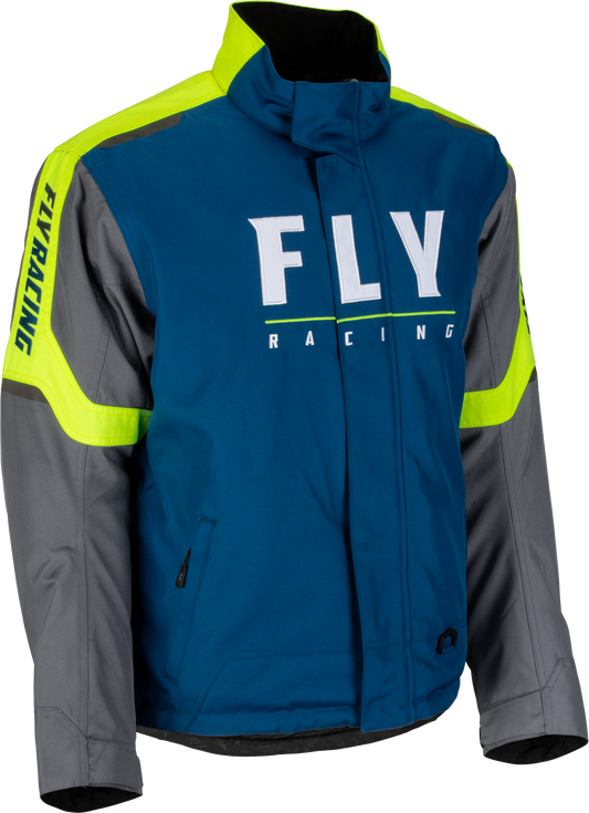 FLY RACING Outpost Jacket Blue/Hi-Vis Xl 470-4145X