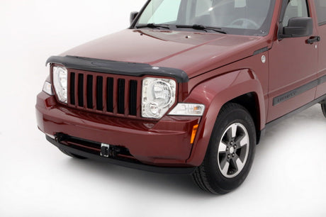 AVS 08-14 Jeep Liberty High Profile Bugflector II Hood Shield - Smoke 24001