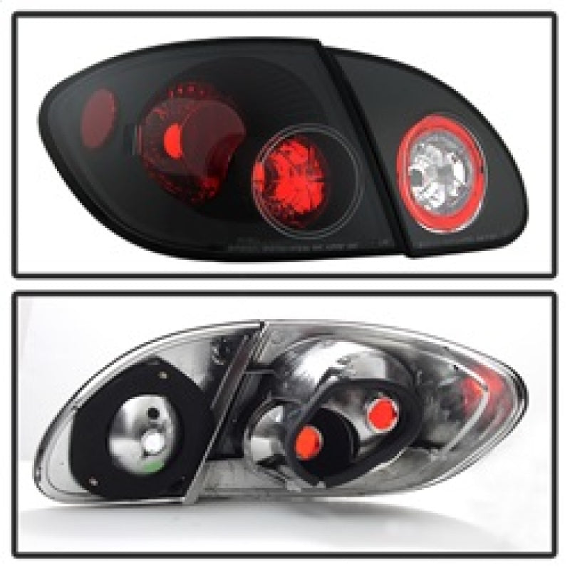 Spyder Toyota Corolla 03-08 Euro Style Tail Lights Black ALT-YD-TC03-BK 5007339