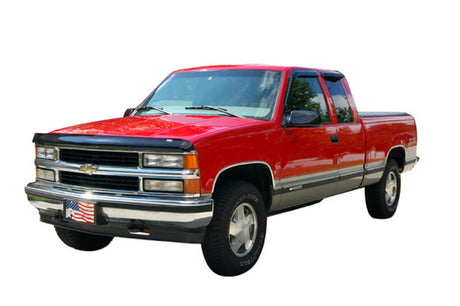 AVS 88-00 Chevy CK High Profile Bugflector II Hood Shield - Smoke 25631