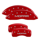 MGP 4 Caliper Covers Engraved Front & Rear C5/Corvette Red finish silver ch 13007SCV5RD
