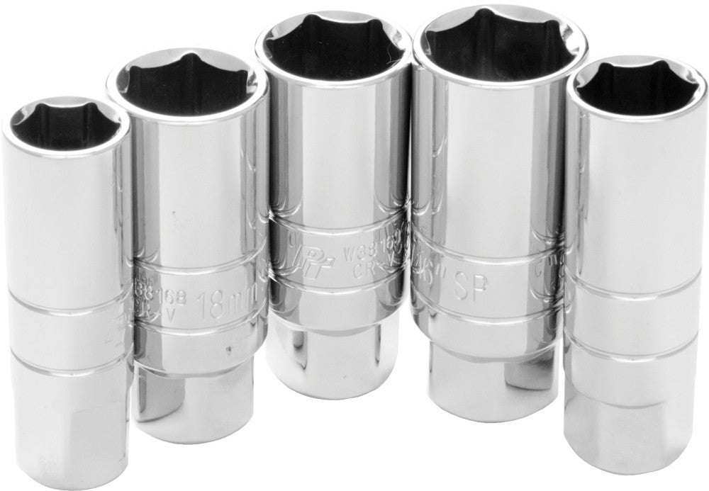 PERFORMANCE TOOL5 Pc Spark Plug Socket SetW30936