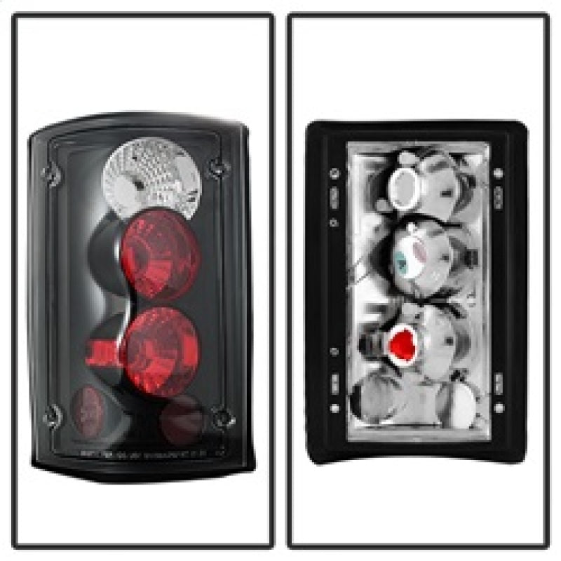 Spyder Ford Excursion 00-06/Econoline 150/250/350/450/550 95-06 Euro Tail Lights Blk ALT-YD-FEC00-BK 5002914