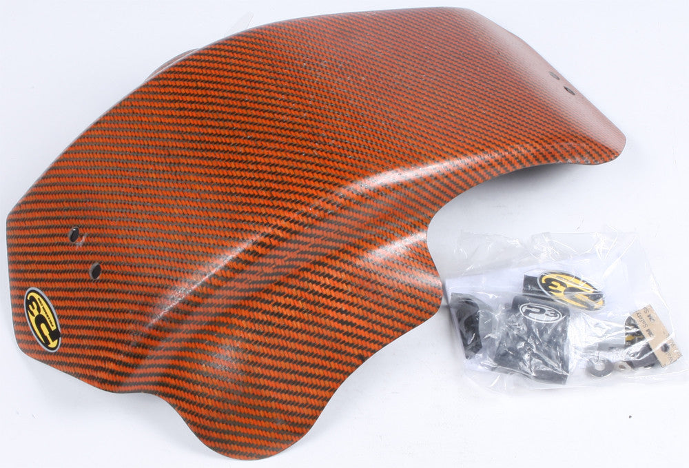 P3Skid Plate Carbon Fiber Orange301074-ORG