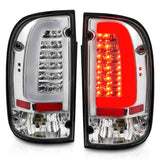 ANZO 95-00 Toyota Tacoma LED Taillights Chrome Housing Clear Lens (Pair) 311355