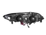 ANZO 2006-2011 Honda Civic Projector Headlights w/ Halo Chrome (CCFL) 121061