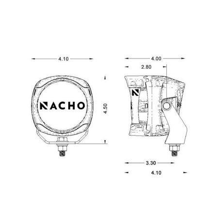 ARB NACHO Quatro Combo 4in. Offroad LED Light - Pair PM411