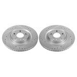 Power Stop 17-19 Audi A4 Rear Evolution Drilled & Slotted Rotors - Pair EBR1209XPR