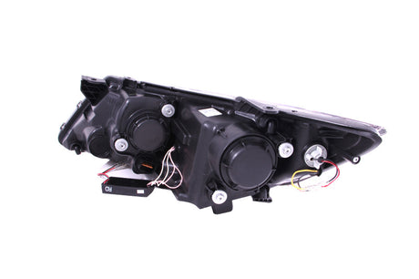 ANZO 2011-2013 Kia Optima Projector Headlights w/ Halo Black (CCFL) 121460