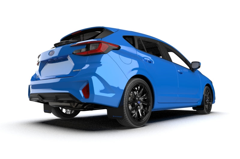 Rally Armor 2024 Subaru Impreza Black UR Mud Flap w/ Grey Logo MF105-UR-BLK-GRY
