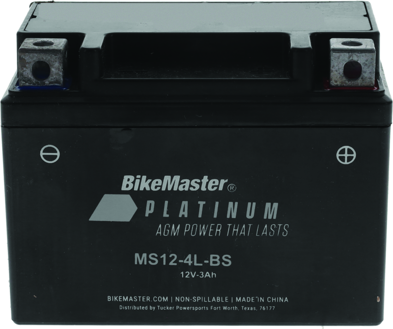 BikeMaster AGM Battery - MS12-4L-BS 780731