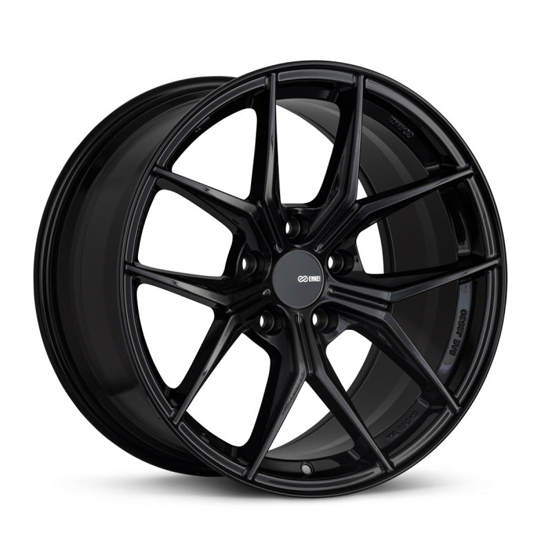 Enkei TSR-X 18x9.5 40mm Offset 5x120 BP Gloss Black Wheel 529-895-1240BK