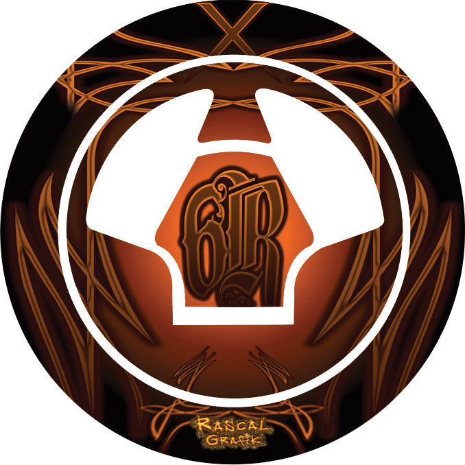 RASCAL GRAFIK Gas Cap Prot Kaw Zx6r Orange RA36693