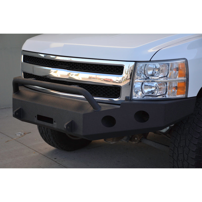 DV8 Offroad 07-13 Chevrolet Silverado 1500 Front Bumper - Black Powdercoat FBCS1-01