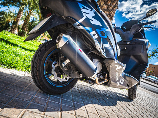 GPR Exhaust System Suzuki Burgman An 400 2018-2019, Evo4 Road, Slip-on Exhaust Including Removable DB Killer and Link Pipe  SU.5.EVO4