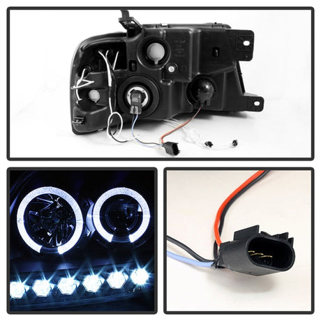 Spyder Ford F150 04-08 Projector Headlights V 2 CCFL Halo LED Blk Smke PRO-YD-FF15004-CCFL-G2-BSM 5078834