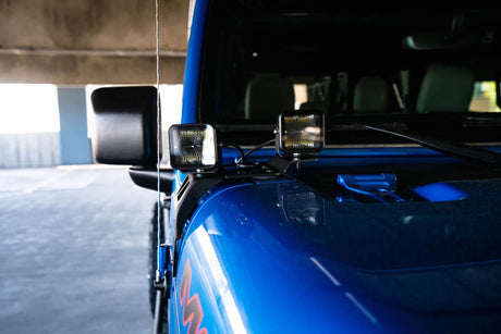 DV8 Offroad 20-22 Jeep JL 392/ Jeep JT Mojave Edition Dual Pod Light Mounts LBJL-06