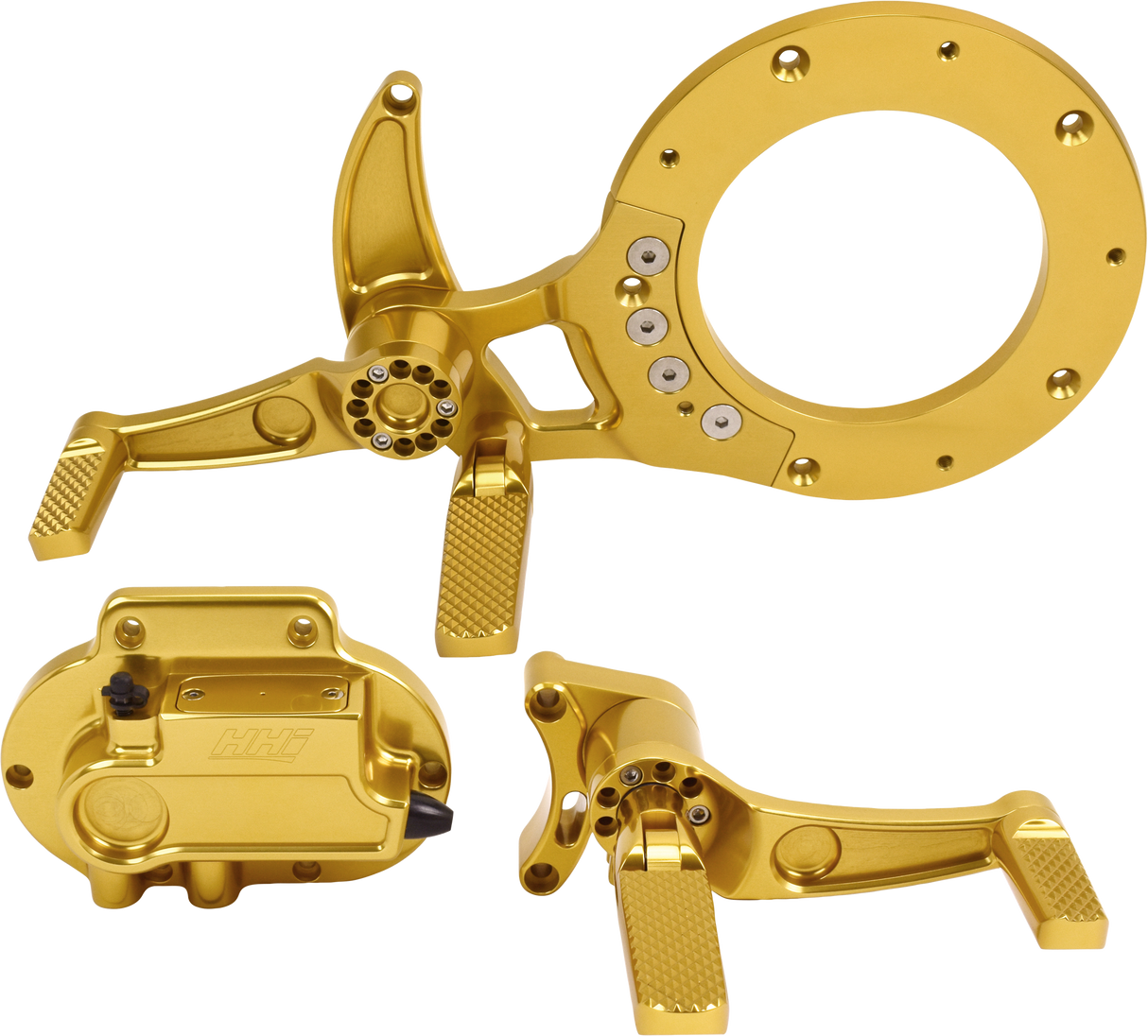 HAWG HALTERS INC Mid-Cntrl Kit Cbl Clutch Gold Flh 21-Up MCK-FC21GS-FK