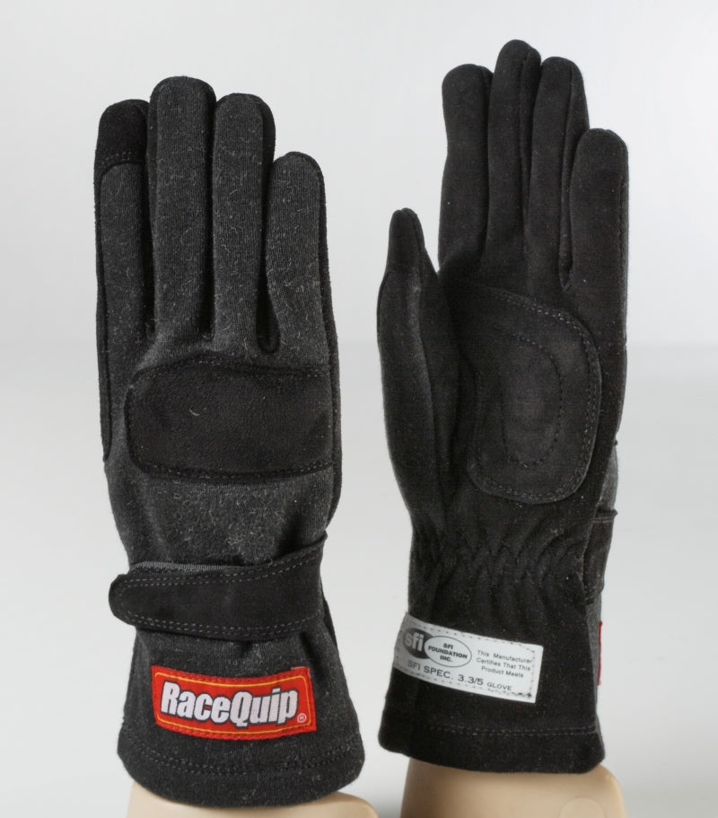 RaceQuip Black 2-Layer SFI-5 Glove - Small 355002