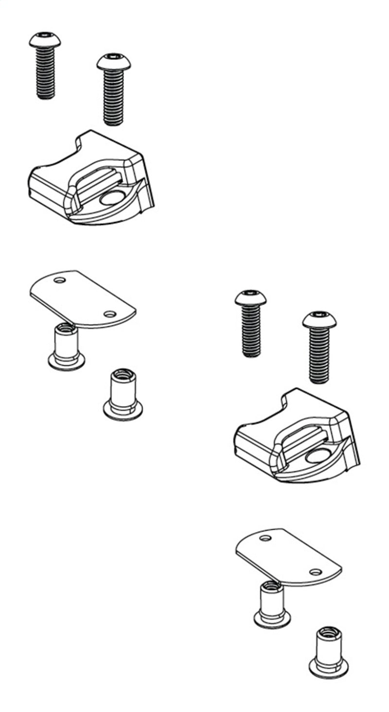 BAK BAKFlip Top Side Buckle End Clips Qty 2 (w/ Hardware) PARTS-356A0002