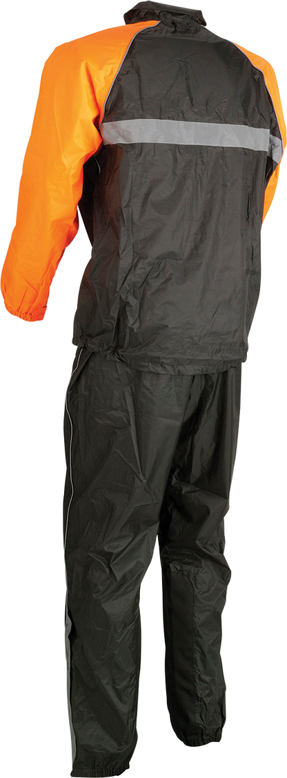 Z1R 2-Piece Rainsuit - Black/Orange - Medium 2851-0530
