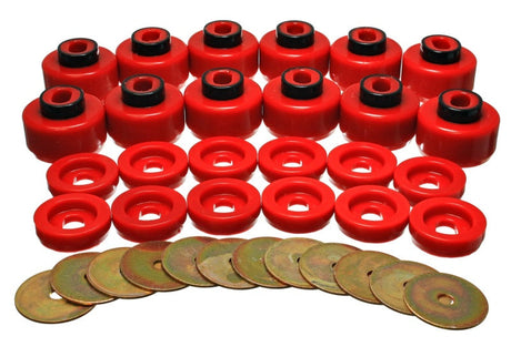 Energy Suspension Body Mount Set - Red 3.4156R