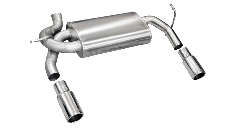 Corsa/dB Jeep 07-11 Wrangler 3.8L/12-14 Wrangler 3.6L Polished Sport Axle-Back Exhaust 24412