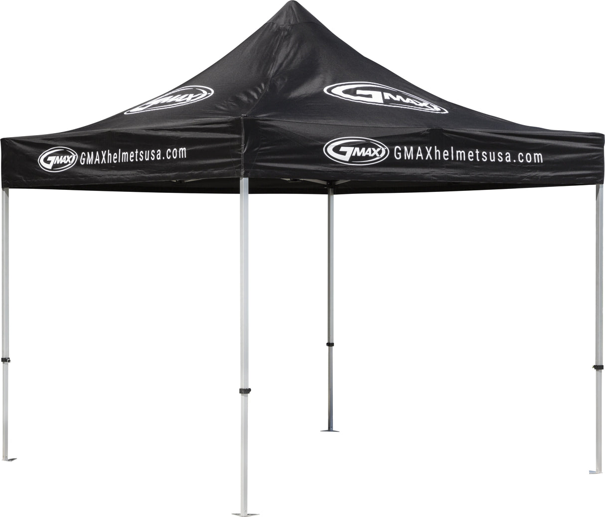 GMAX Aluminum Canopy W/Gmax Top Black 10' X 10' 72-9976