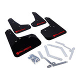 Rally Armor 12-19 Ford Focus ST / 16-19 RS Black UR Mud Flap w/ Red Altered Font Logo MF27-UR-BLK/RD-X