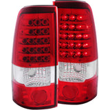ANZO 1999-2007 Chevrolet Silverado 1500 LED Taillights Red/Clear 311010