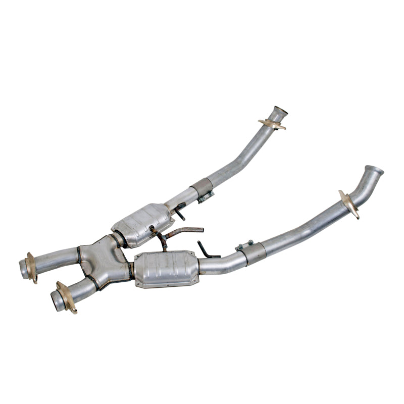 BBK 86-93 Mustang 5.0 High Flow X Pipe With Catalytic Converters - 2-1/2 1662