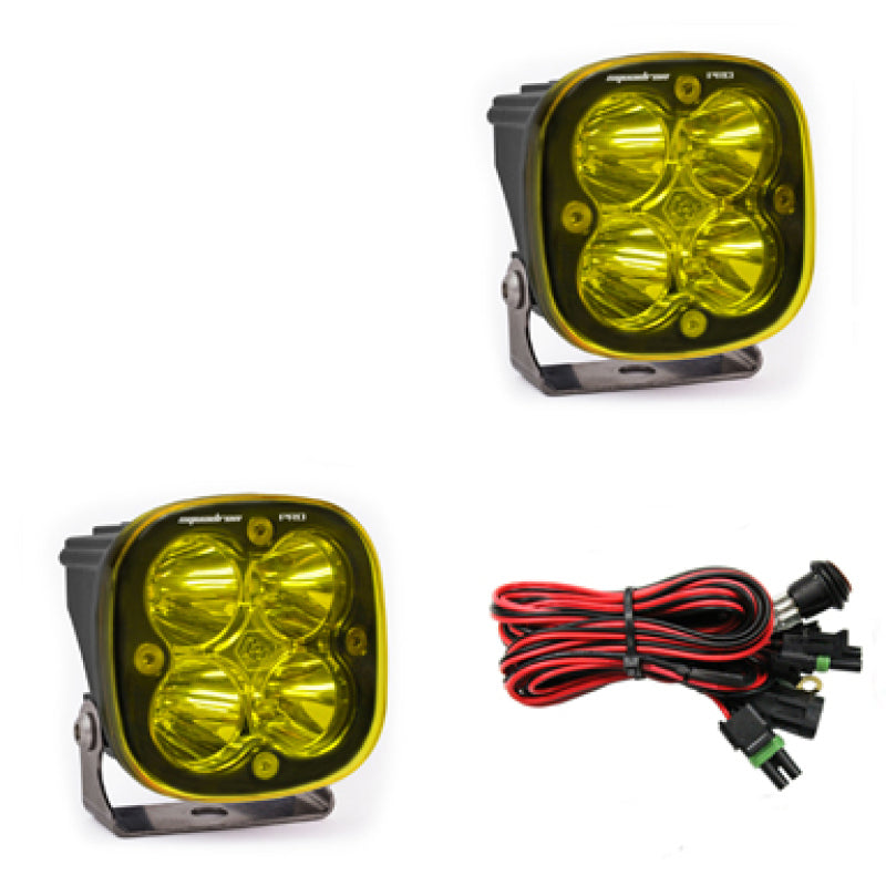 Baja Designs Squadron Pro Series Work/Scene Pattern Pair LED Light Pods - Amber 497816