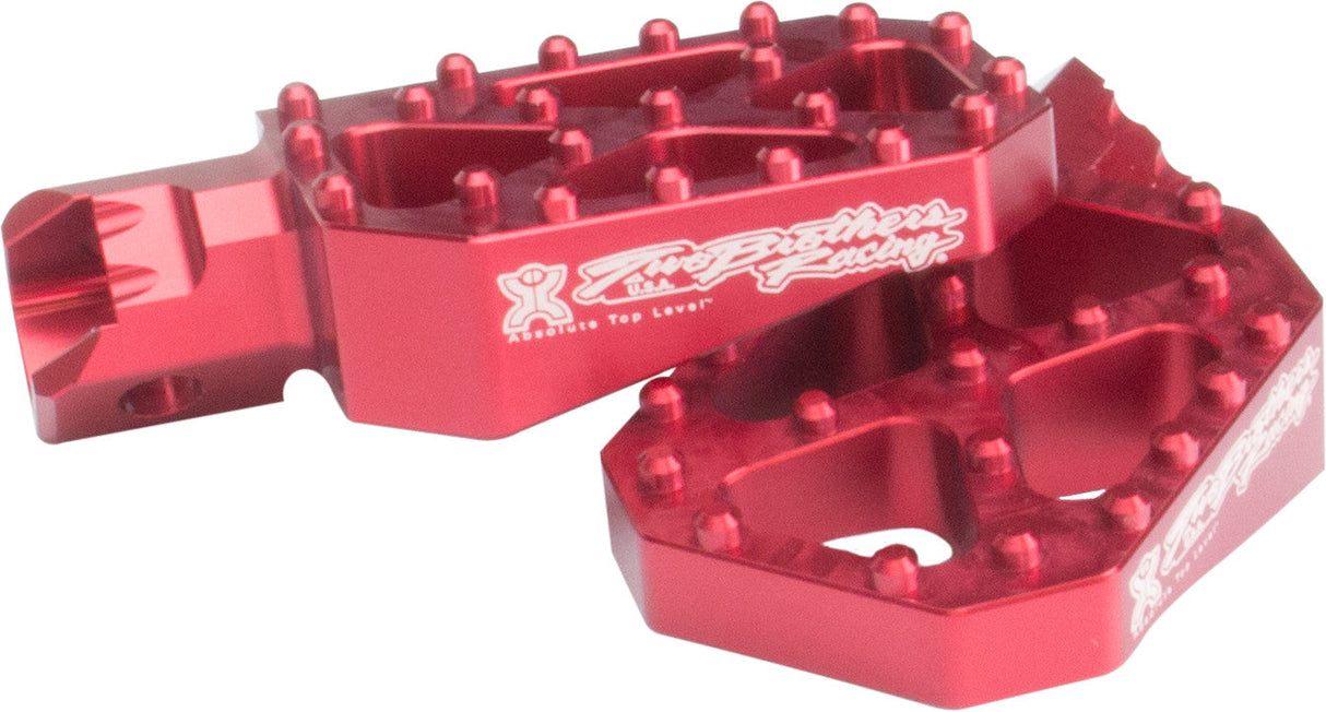 TBR Wide Footpegs Al Red 010-8-33R
