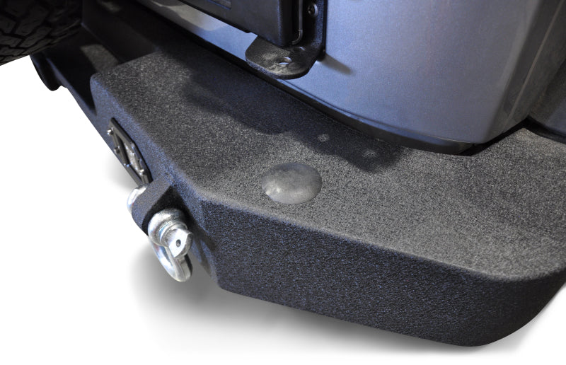 DV8 Offroad 07-18 Jeep Wrangler JK Full Length Rear Bumper w/ Light Holes RBSTTB-11