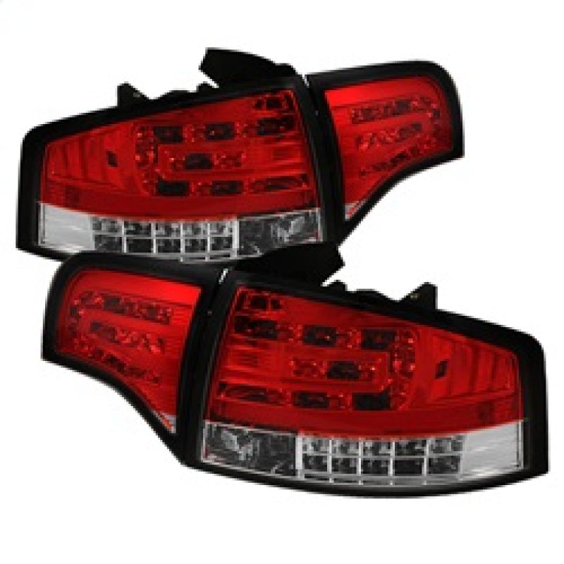 Spyder Audi A4 4Dr 06-08 LED Tail Lights Red Clear ALT-YD-AA406-G2-LED-RC 5029294