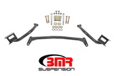 BMR 79-04 Fox Mustang Tubular Style Upper Torque Box Reinforcement Plates - Black Hammertone TBR005H