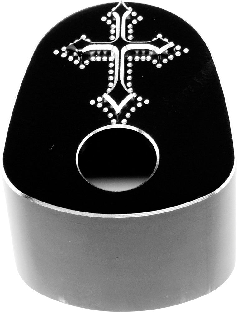 PREC. BILLET Ignition Switch Cover Darkside Black DRK-540-08UP-BLK